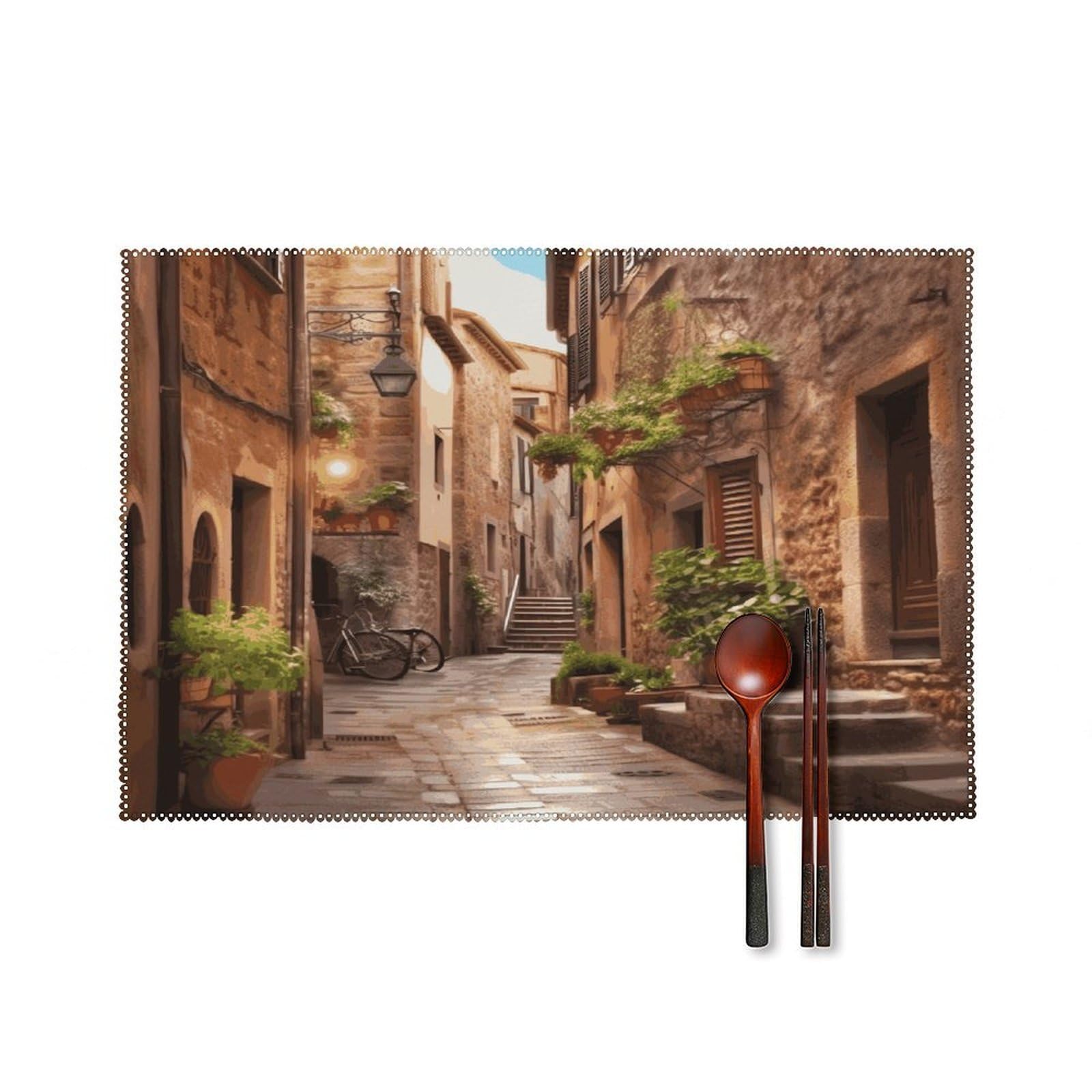 Fodpand Style Italian Street Placemats Set Of 4 Place Mats Table Mats