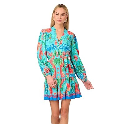 Adrianna Papell Printed Short Dress Women