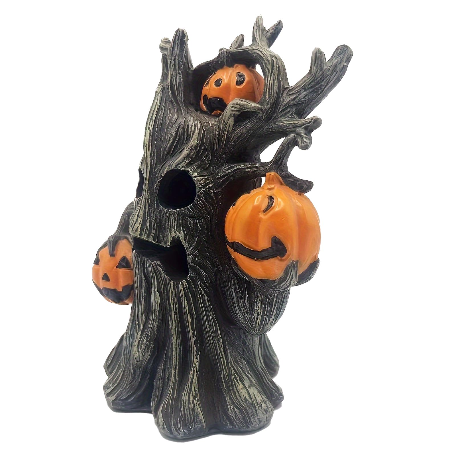 Tsophreniq Detailed Pumpkinvine Creature Sculpture Halloween Deck Permanent Rosin Creation for Inside Party Theme Display Halloween Shelf Decoration