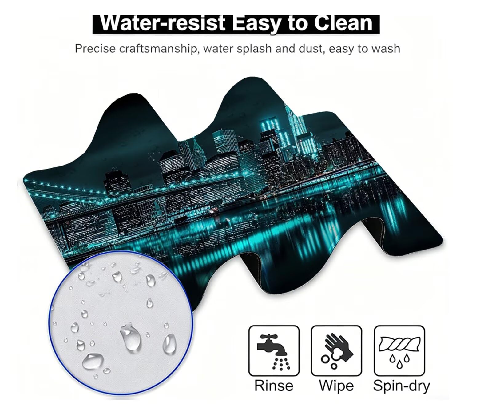 Tappetino Mouse Scienza E Tecnologia Tappetino Mouse XXL 150x80 cm Mouse Pad Mistero Sottomano Scrivania Ufficio Grande, Mousepad Gaming, Tappeto per Computer e Tastiera, Accessori Computer W6-931