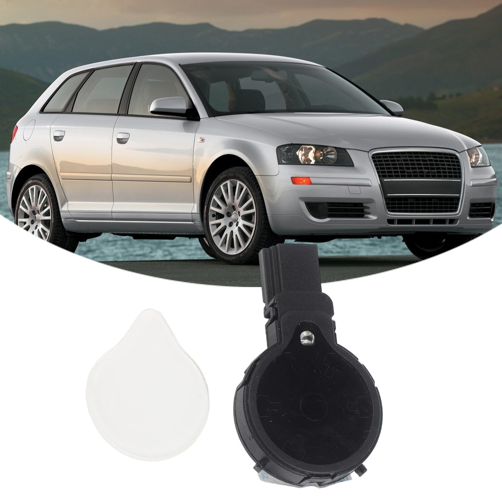 Sensor de lluvia, sensor de parabrisas, sensor de limpiaparabrisas automático para Audi A3 A4 A6 A8 TT RS4 2004-2010, OE 4E0955559A, pieza de repuesto ABS negro