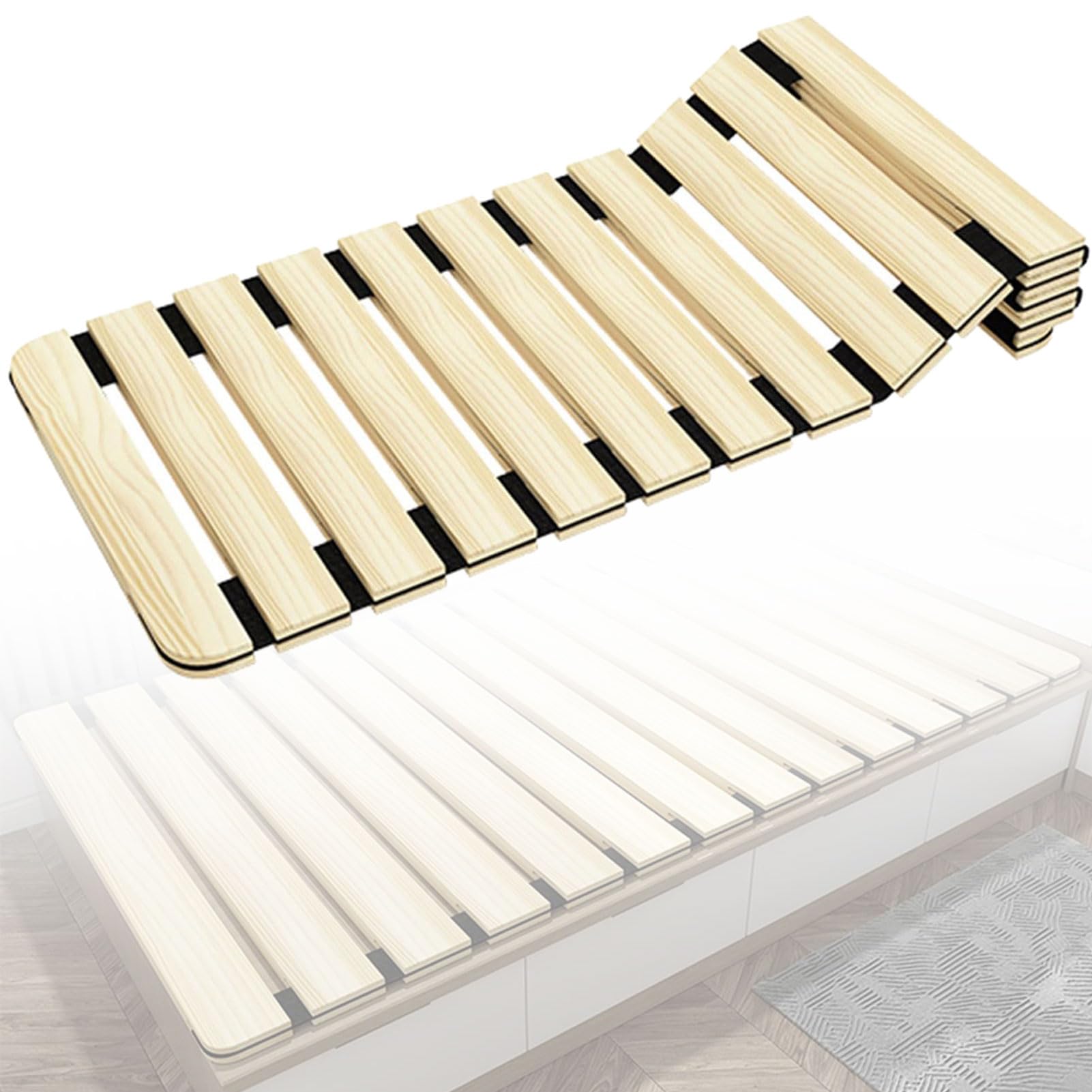 Planche de lit réglable en bois pliable pour redresser le matelas