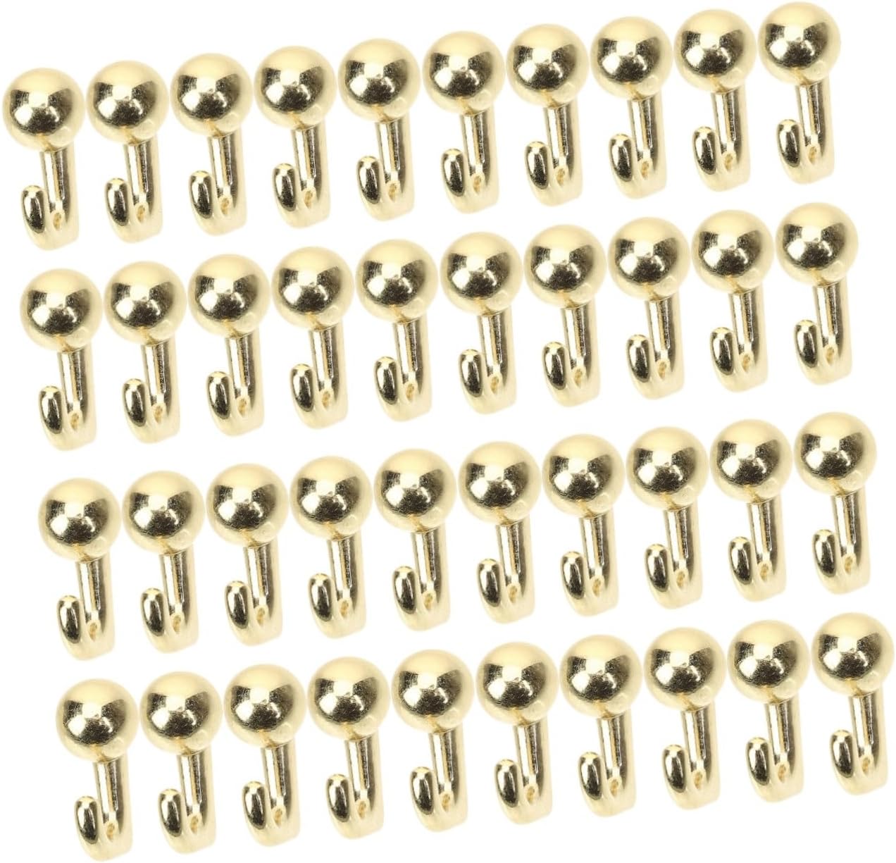 Uonlytech 40 Pcs Metal Hook Nail Wall Mounted Clothes Rack Decorative Nails for Hanging Picture Hanger Key Hanger Hooks Picture Hooks for Hanging Easel Storage Box Multipurpose Zinc Alloy