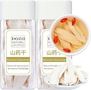 DOZO Chinese Yam Shan Yao Dried Herbs Chinese Yam Slice 14.1oz/400g Yam Root Slice Rhizoma Dioscoreae Sulfur-free Non-GMO 山药 淮山药