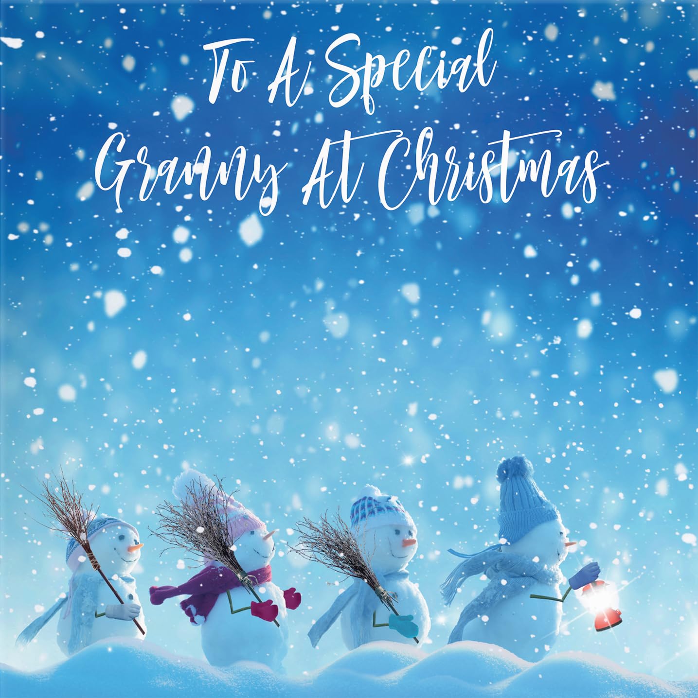 Hunts England - Granny Christmas Card - To A Special Granny At Christmas - Snow People Collection - Fun Card - Image 2