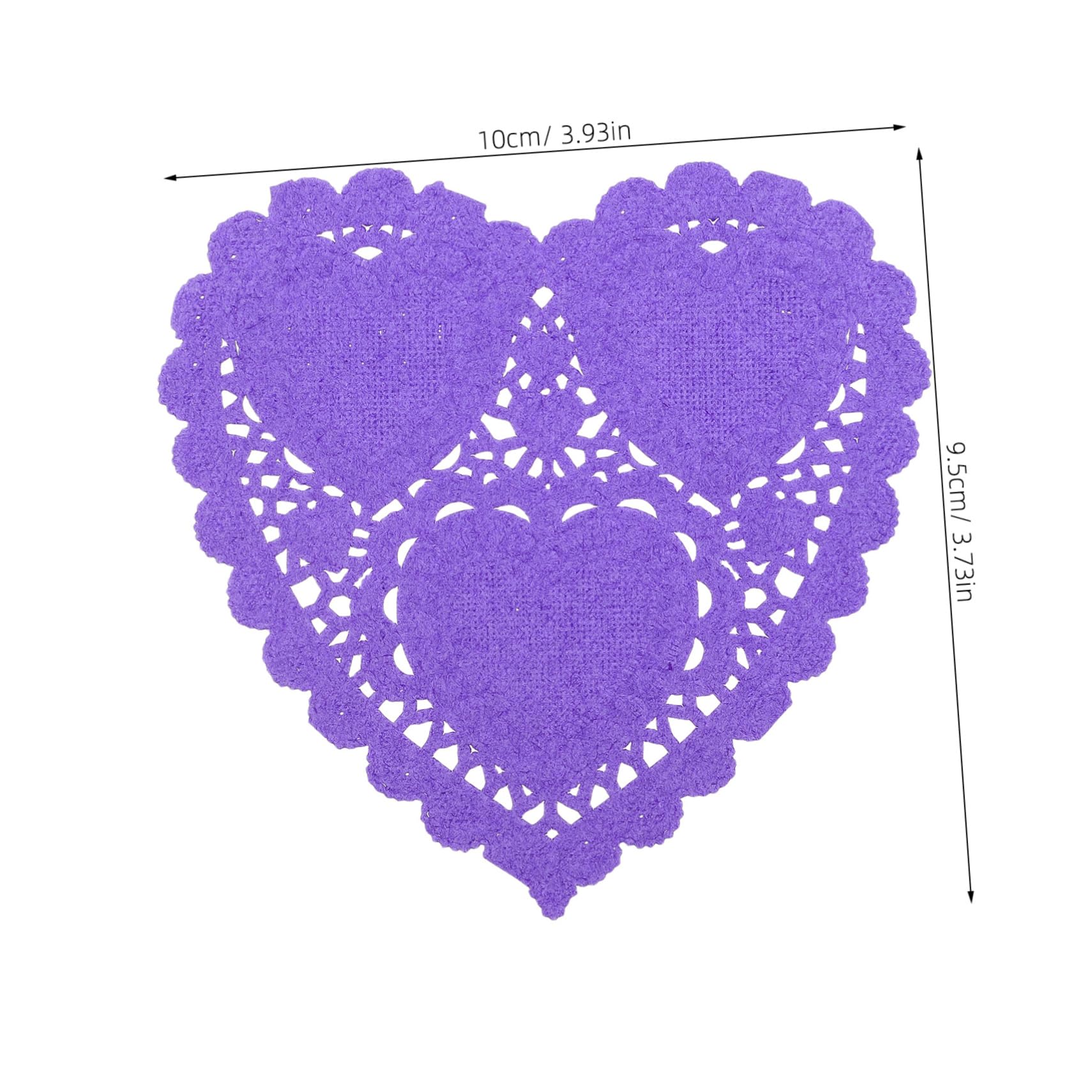 OFFSCH Elegant Lace Doilies Paper 100pcs Oil Absorbing Baking Paper Sheets Cake Presentation for Kitchen Use