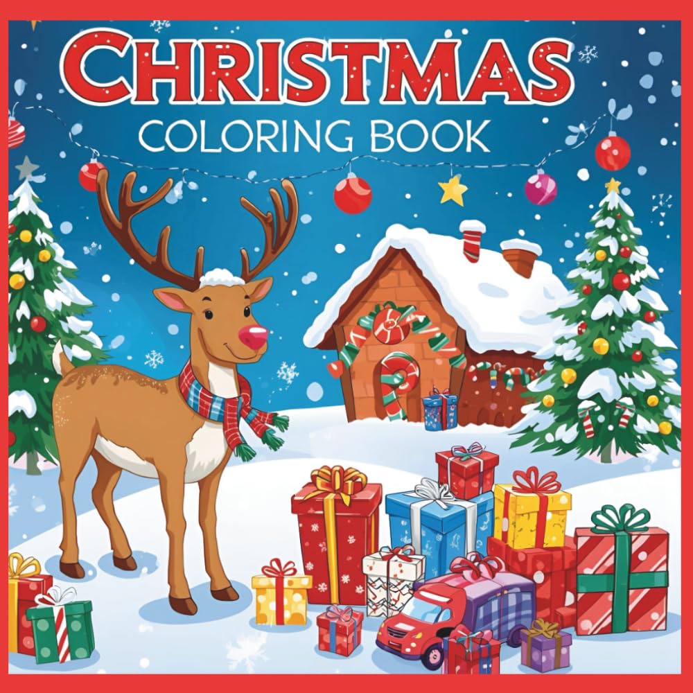Christmas Coloring Book: Come color with me