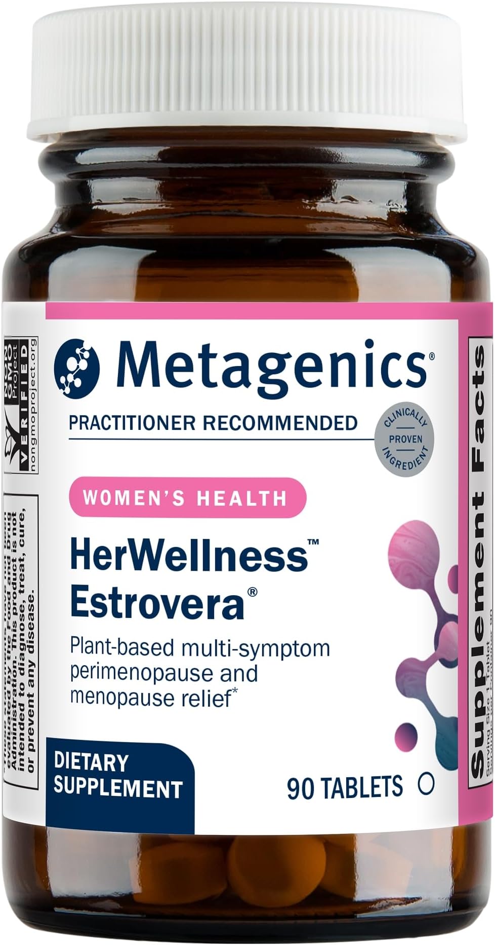 Metagenics Estroveraยฎ รขโฌโ Plant-Derived Menopausal Hot Flash Relief*, 90 Servings