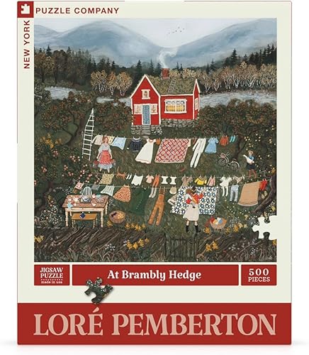 Miniatura 3 de New York Puzzle Company - Loré Pemberton at Brambly Hedge - Rompecabezas de 500 piezas para noches de juego familiares por Loré Pemberton En Brambly