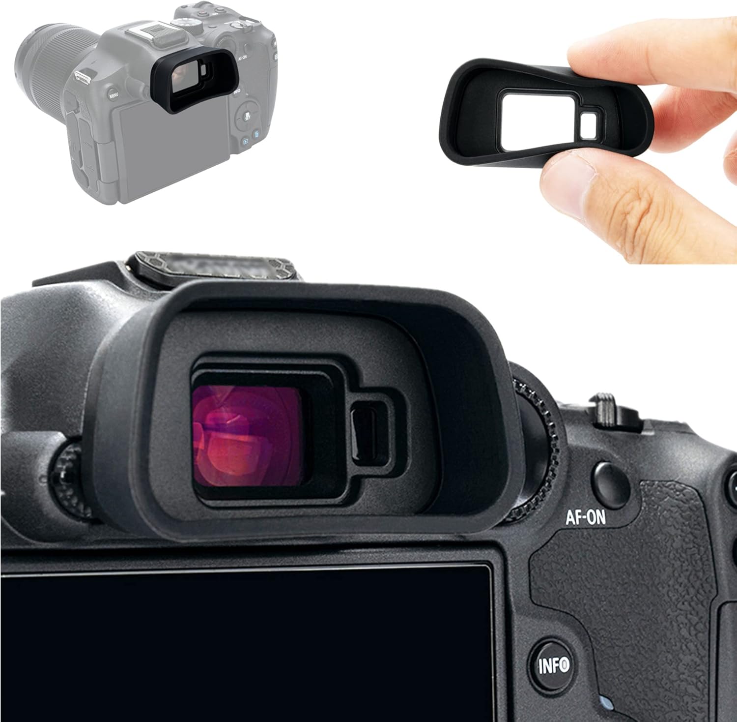 Soft Silicon R7 Eyecup Eyepiece，Extended Camera Eye Cup