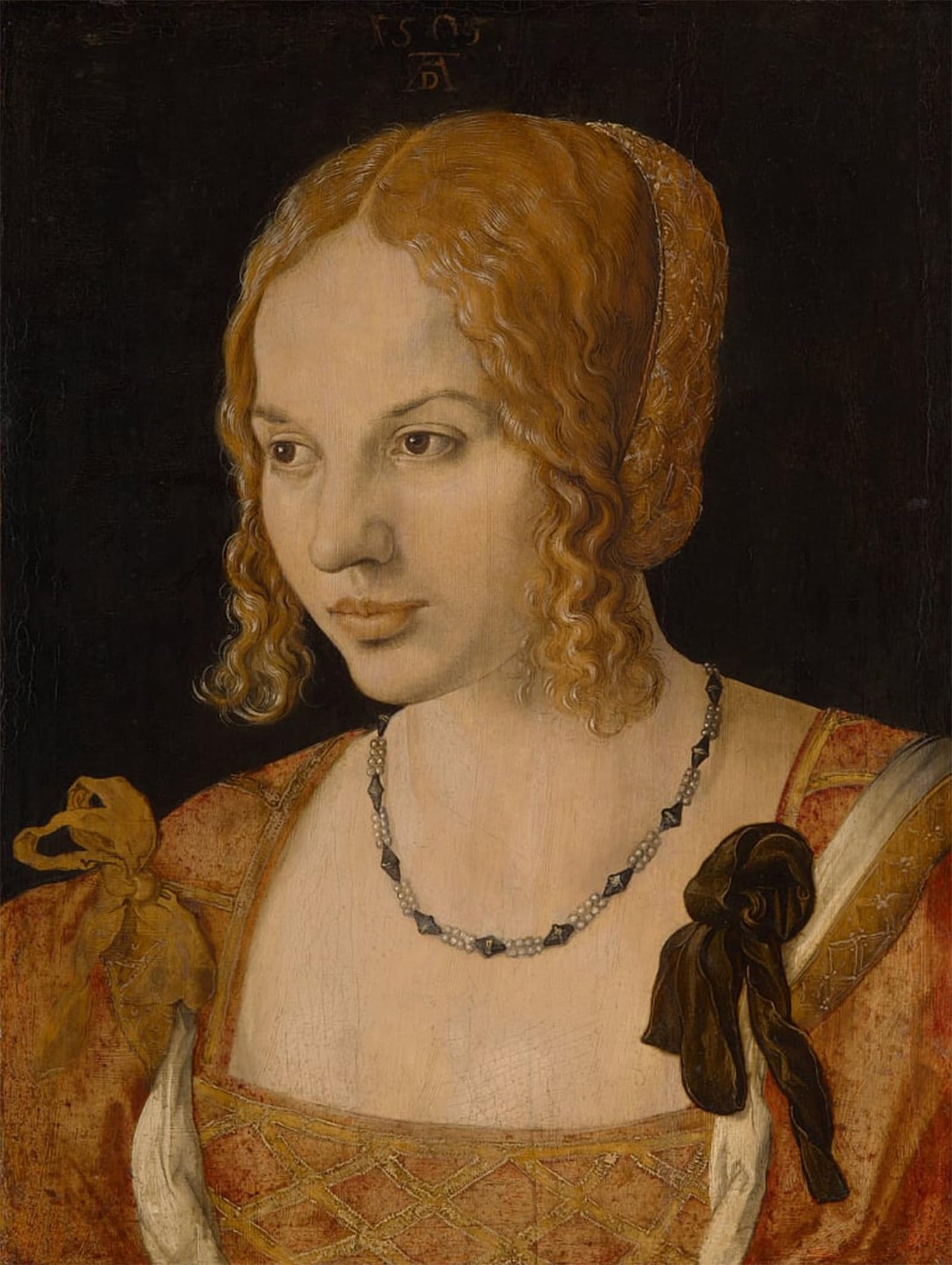 Artxlxxbn No Frame Famous Prints Artwork Pictures Poster Painting Art Portrait Of A Young Venetian Woman By Albrecht Dürer Artwork Landscape Pictures For Home Decor 60X90cm