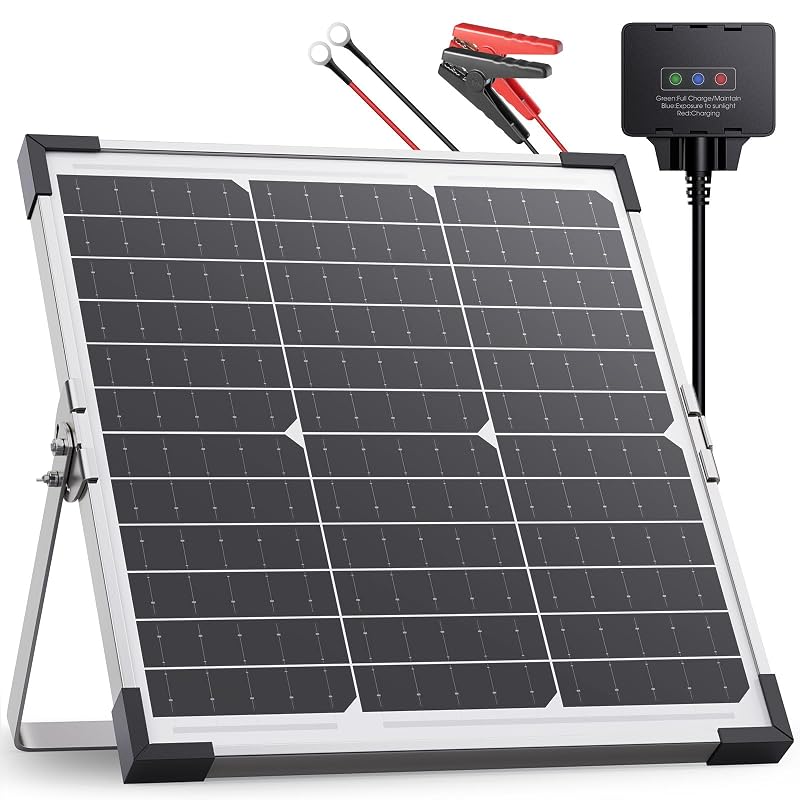 Painel Solar Monocristalino Callsun 15 W 12 V com Controlador Inteligente, IP68 e Suporte Ajustável de 360°