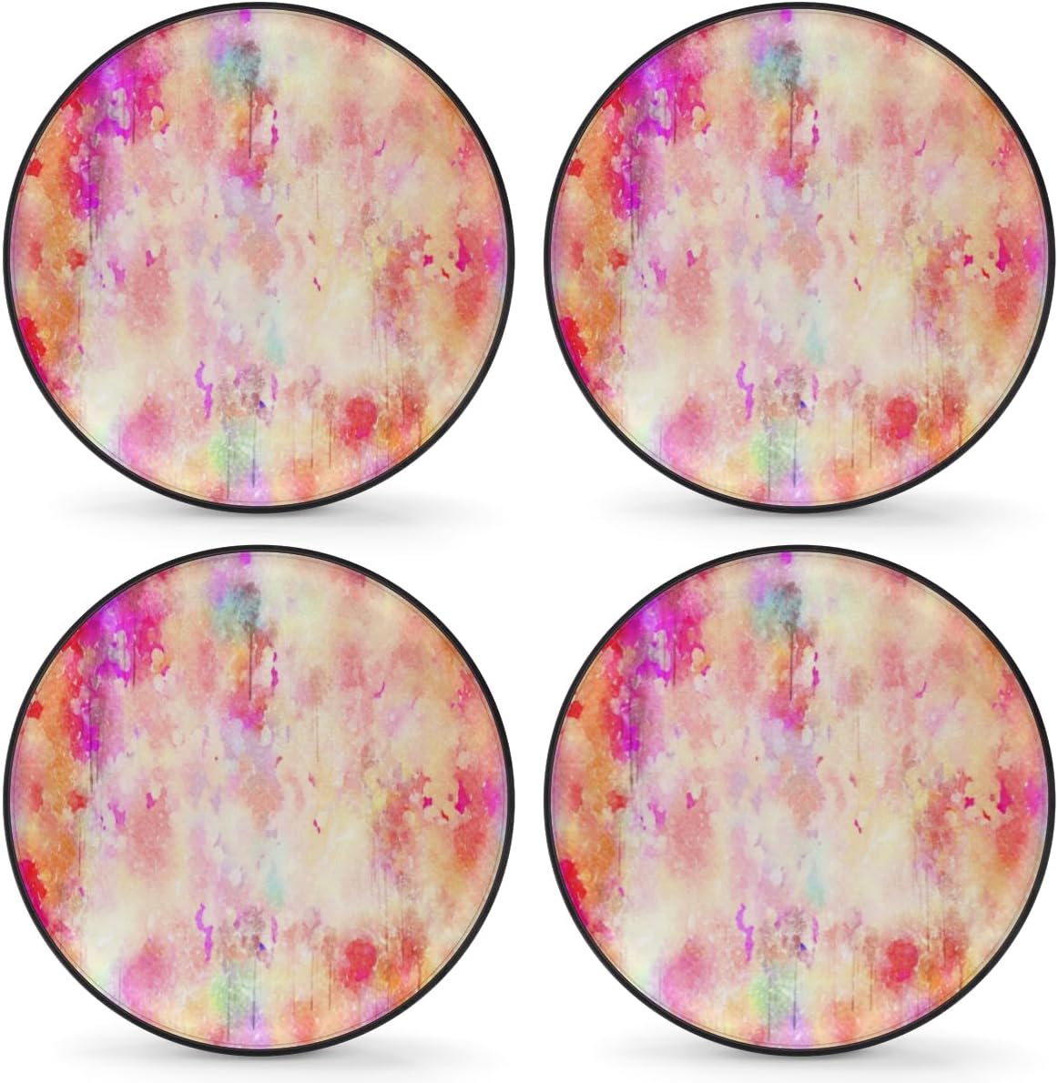 Fantasy Watercolor Tire Covers Portable Spare Tire Cover Soft Durable Waterproof Dustproof Set of 4 Bags 14 Inches for Car Truck SUV Trailer Camper