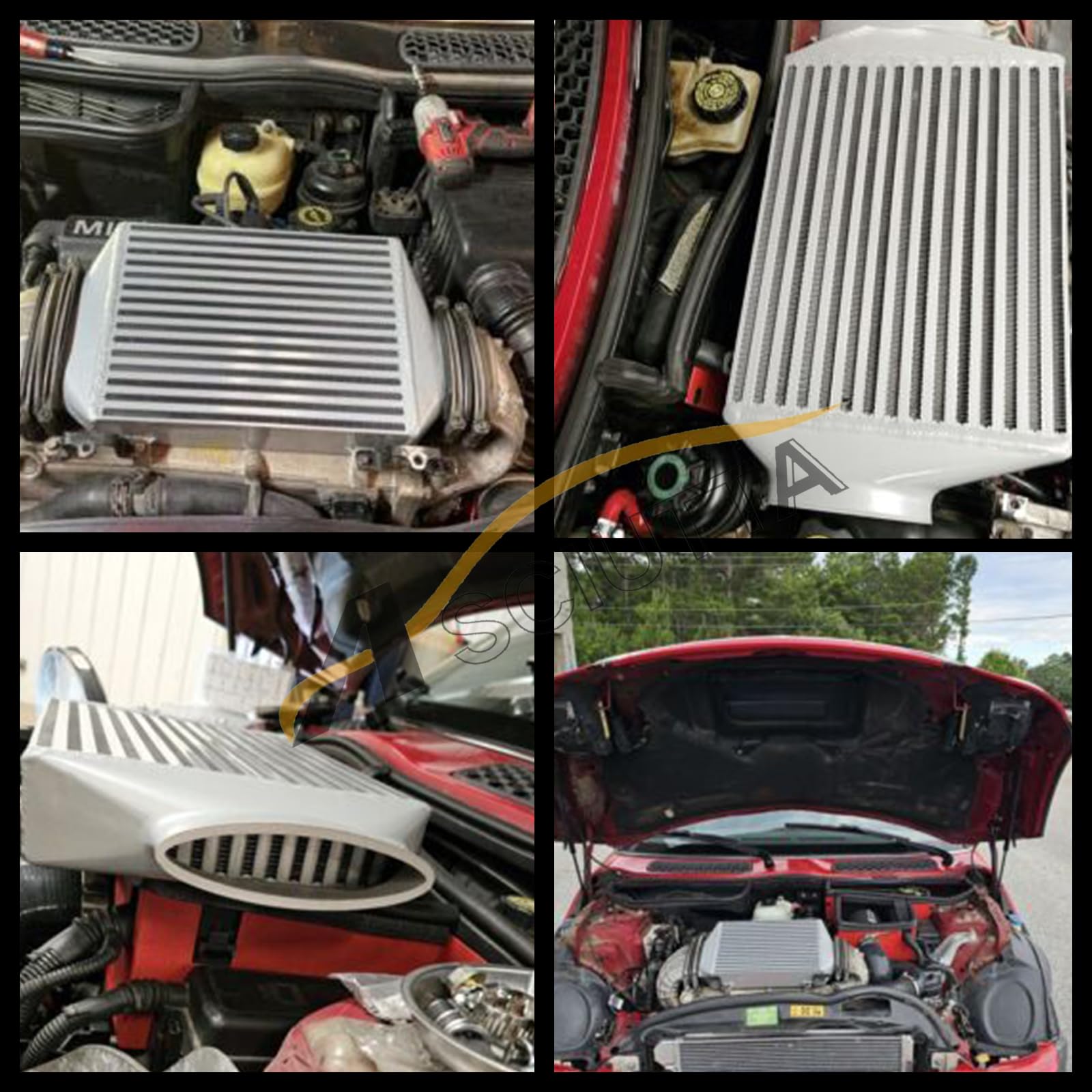 Amazon | CoolingSnowトップマウントターボインタークーラー 2002-2006