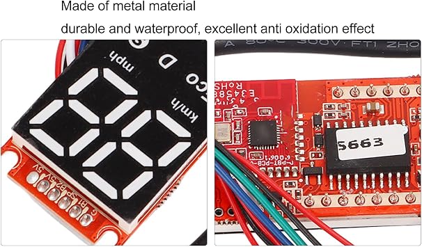 flexman PCB Scooter Replacement Bluetooth Circuit Board, Waterproof Electric Scooter Controller Board Dashboard with Instantly Display Data Suitable for LENZOD Controller