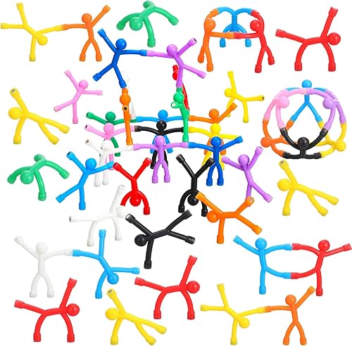 Miniatura 7 de Jerify 50 imanes de nevera coloridos magnéticos para hombres, juguetes humanoides, pequeños, flexibles, lindos juguetes para refrigerador, puerta,