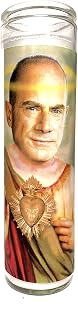 Christopher Meloni Elliot Stabler SVU Celebrity Parody Devotional Prayer Candle