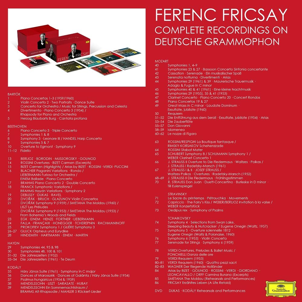 Complete Recordings on Deutsche Grammophon [Coffret 86 CD inclus 1 DVD Bonus et livret de 212 pages]