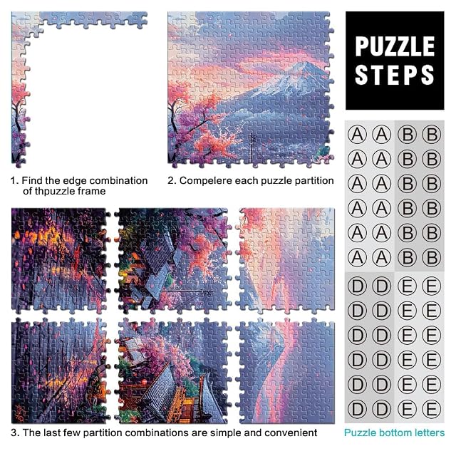 Foto 3 de 6 de majestuosa Belleza del Fuji Puzzle de 1000 Piezas para Adultos Juguetes adictivos Que desafían…