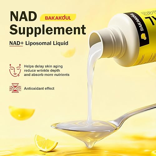 Miniatura 6 de Suplemento líquido liposomal NAD+ - Diseñado para ayudar a apoyar la absorción - absorción celular mejorada, ayuda a apoyar la salud celular normal,