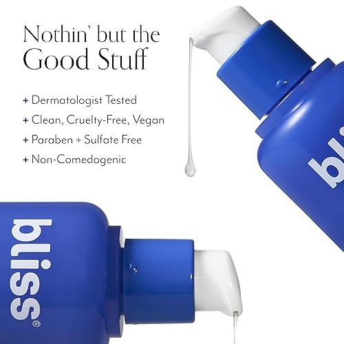 Miniatura 4 de Bliss Renew & Smooth Night Face Serum, rejuvenecimiento con ácido glicólico y AHA glicólico + ácido polihidroxi, piel más suave y brillante,