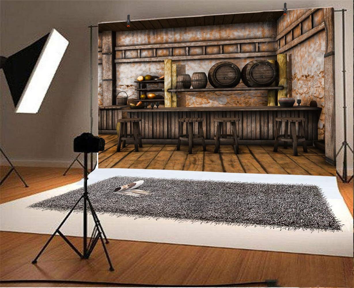 Laeacco Fotohintergrund Vinyl 2,1x1,5m - Western Farm Design Für Studio & Party