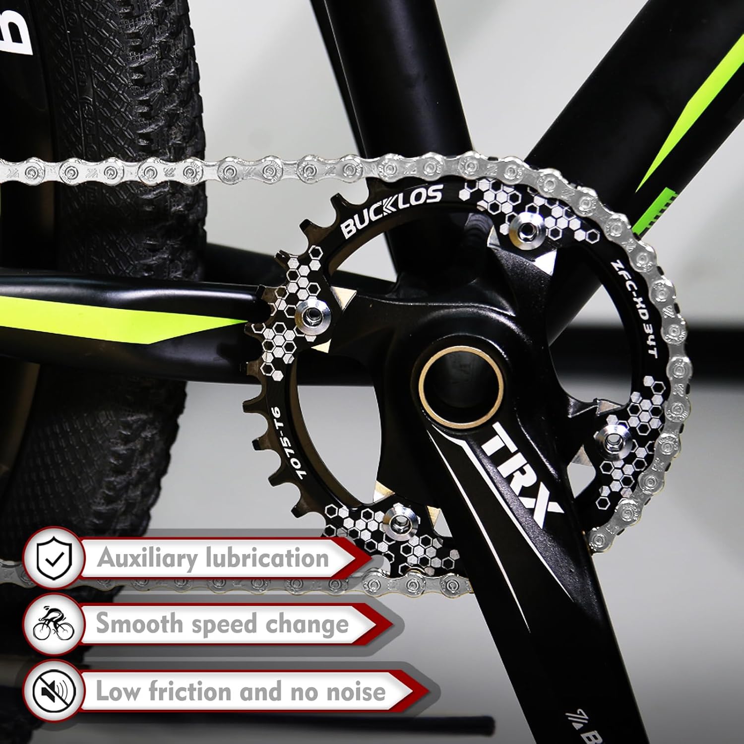 BUCKLOS 6/7/8/9/10/11/12 Speed Bike Chain, High Performance Lightweight Bicycle Chains for Road Bike/Mountain Bike/Ebike,Compatible with Shimano, SRAM, Campagnolo Silver/Gold