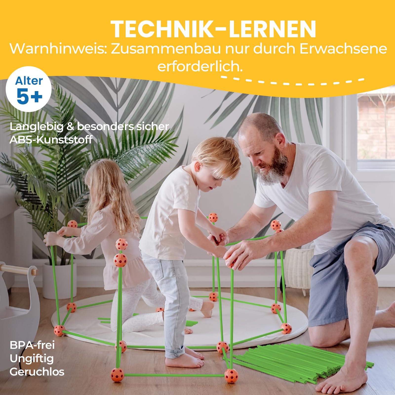 Tiny Land Konstruktionsspielzeug Höhle Bauen Kinder - 130PCS Höhlenbauset | DIY Kreatives Bauset, Garten Spielzeug Kinder Outdoor Indoor für 5+ ahre alt Junge & Mädchen