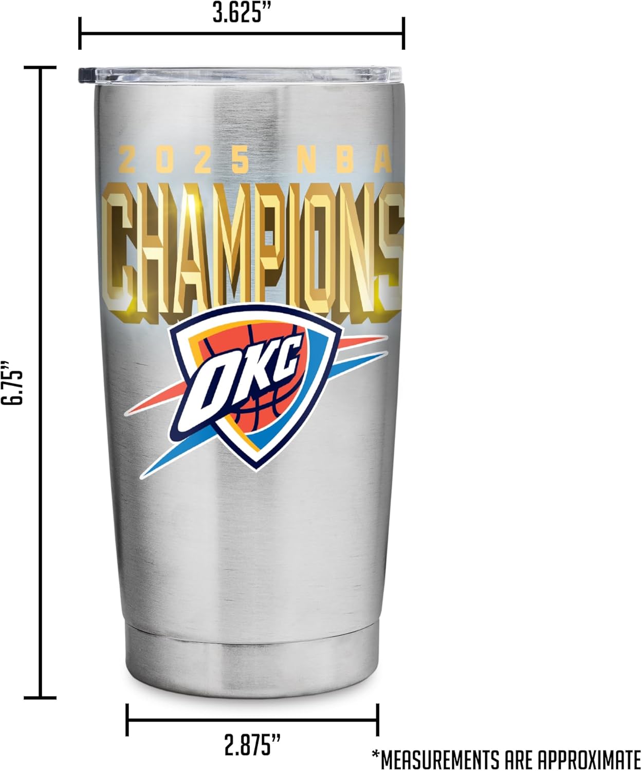 Rico Industries NCAA Calvin Knights Standard 20oz Stainless Steel Tumbler with Lid - Great For Coffee, Tea, Water or Cocktails - Image 7