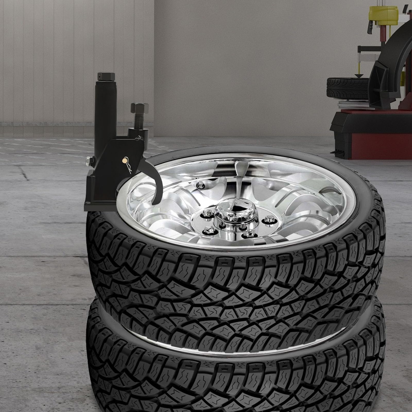 Reifenmontiergerät Manuell Reifenwechsler Auto 96,5–106,7 cm Einstellbar, Reifenmontagegerät 90x107x255 mm Montiereisen Montierhebel Reifenmontiermaschine Reifenwechseln Werkzeug Reifenheber Manuell