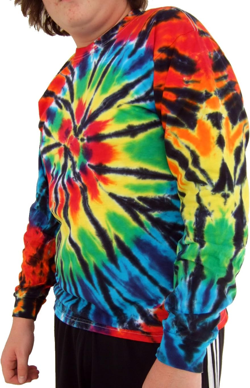 Rockin' Cactus Men's Longsleeve Tie Dye Shirt - Image 2