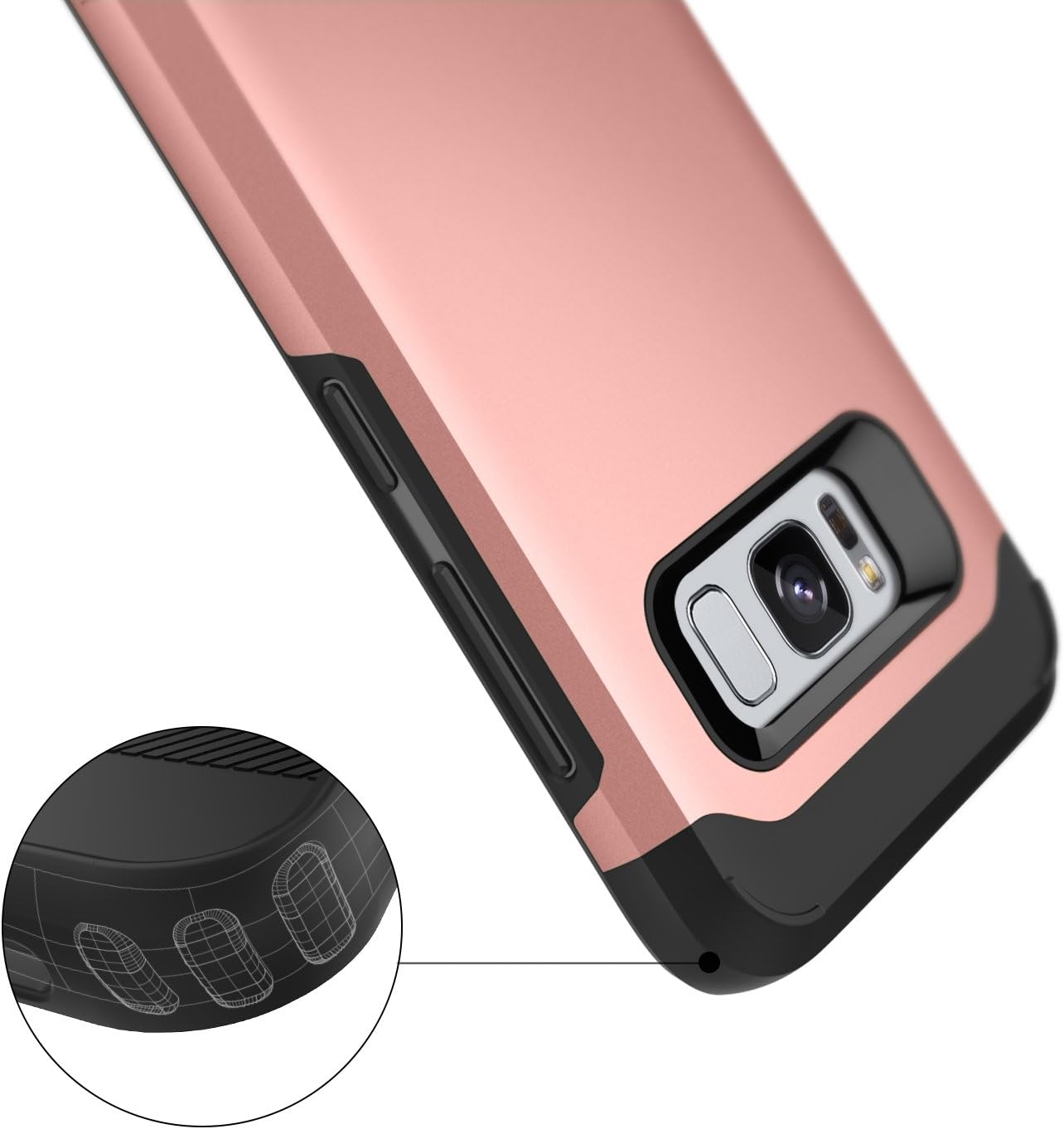 Caseology Legion for Samsung Galaxy S8 Case (2017) - Rose Gold