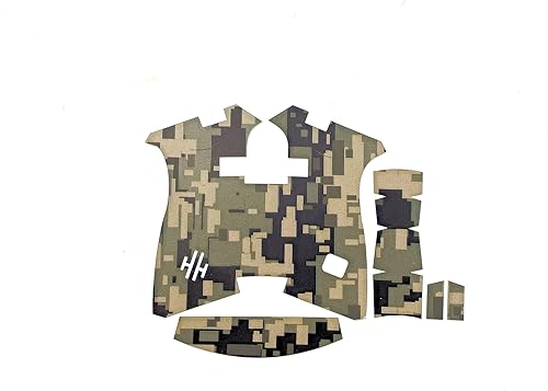 Miniatura 2 de Handleitgrips Envoltura de agarre de vinilo de camuflaje digital verde desierto para Glock 19x