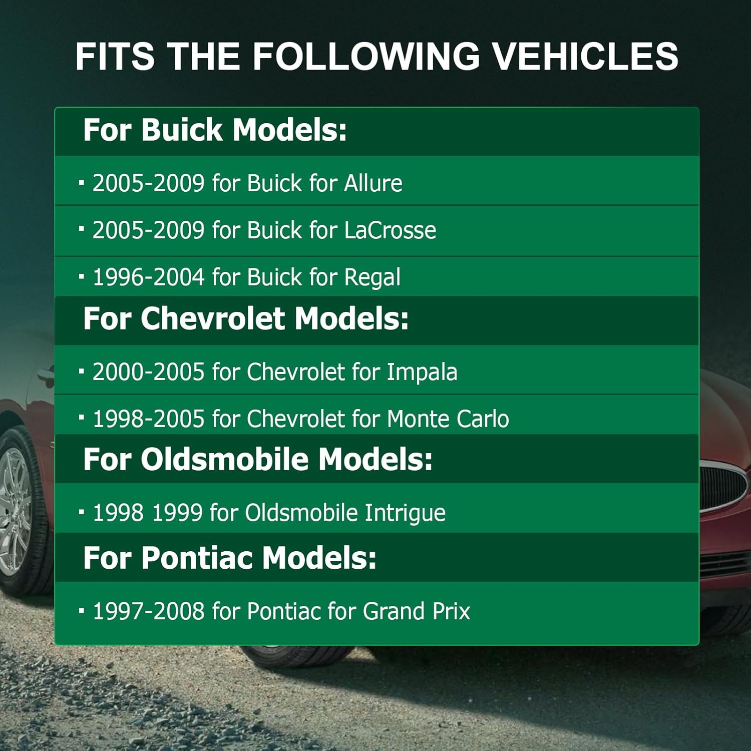 SCITOO Engine Mount Trans Mounts Set fit for 2005-2009 for Buick Allure 2000-2005 for Chevrolet Impala A2866