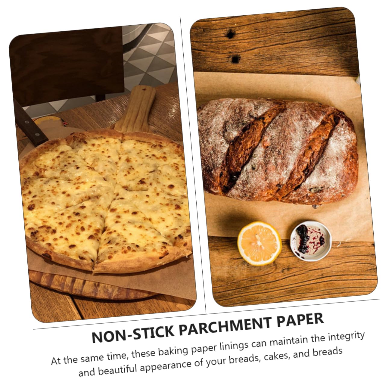 Hemobllo 100pezzi Carta per Forno Antiaderente in Carta Alimentare Resistenti al Calore e Impermeabili per Cottura in Casa Grigliate e Dolci