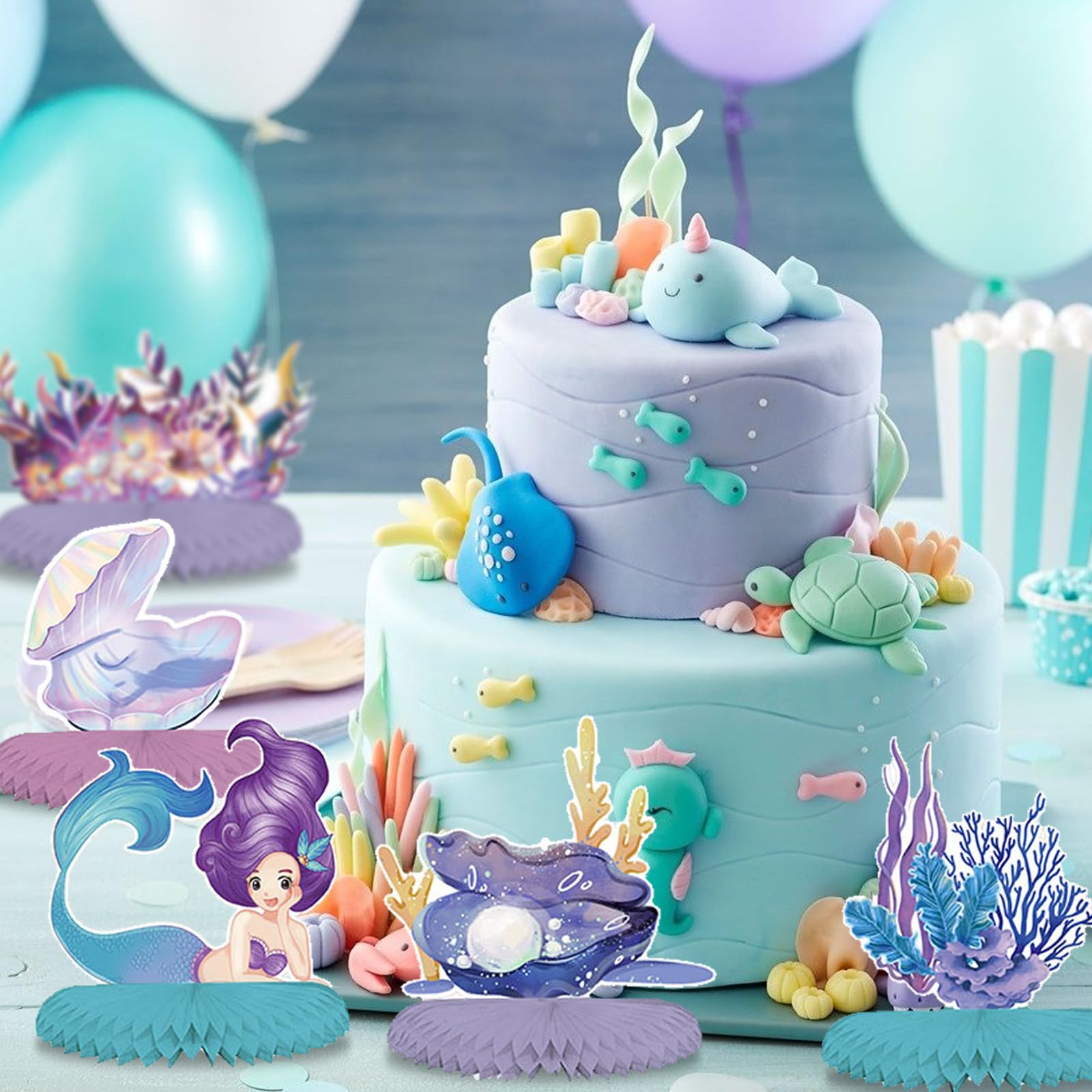 Bienenwabe Tischdekoration - 9 Stück 3D Waben Für Sommer Party