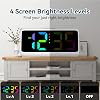 Netzu Loud Alarm Clock for Heavy Sleepers, Vibrating Alarm Clock with Bed Shaker, RGB Led Display, Dual Alarm, 5 Dimmers, 4 Volumes, Bedside Clocks for Hearing Impaired Elderly Teens (White)