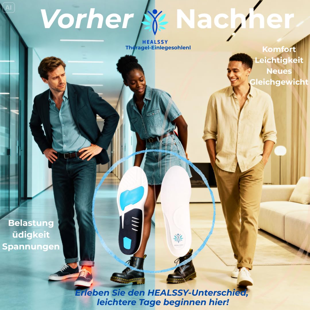Premium-Orthopädische Einlegesohlen – Haltungskorrektur, Stoßdämpfung, Medizinische Unterstützung für Plattfüße, Hohlfüße, Fersensporn, Fasciitis Plantaris, Schmerzlinderung für Füße, Wiederverwendbar
