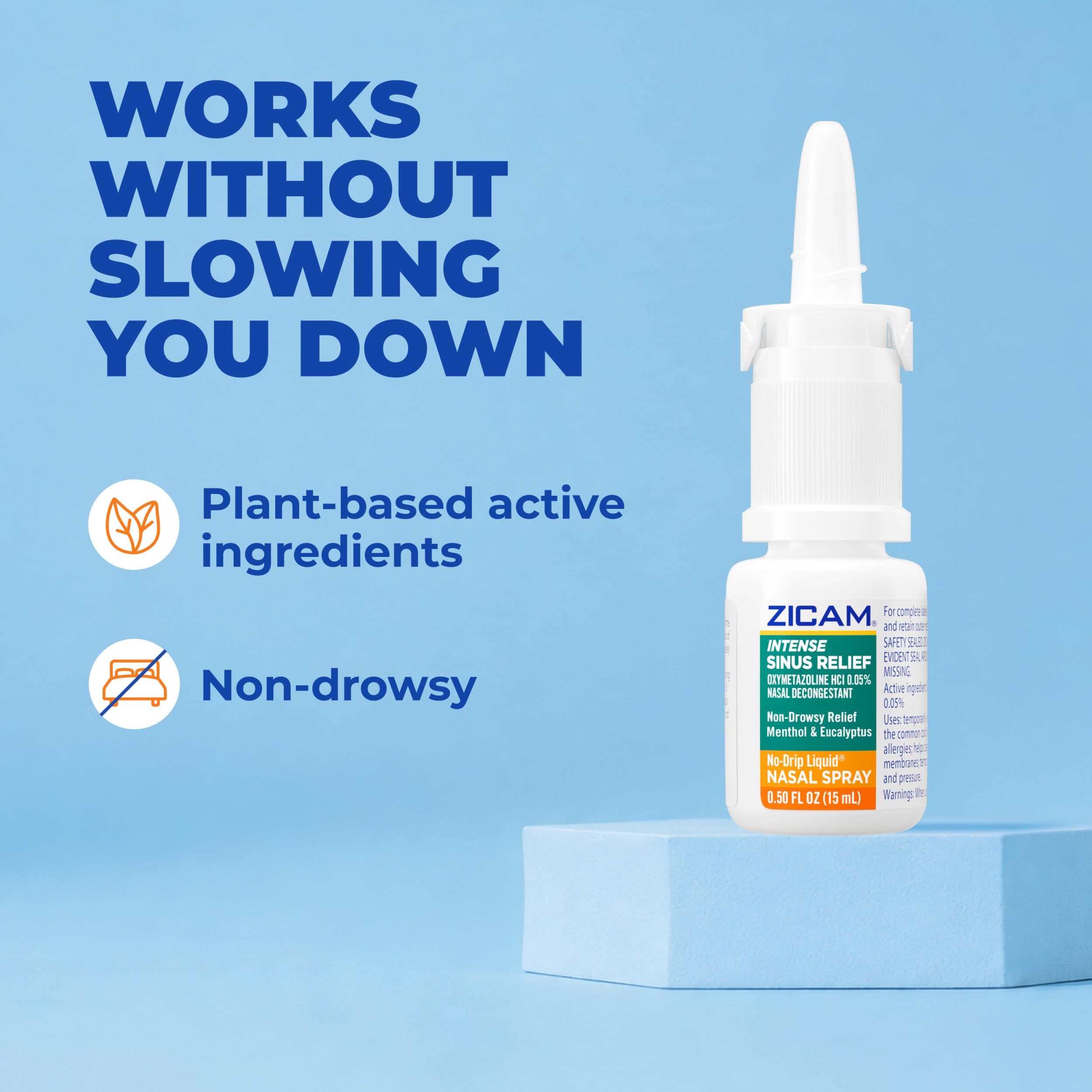 Zicam Intense Sinus Relief No-Drip Nasal Spray, 0.50 Fl Oz — Amazon image 4