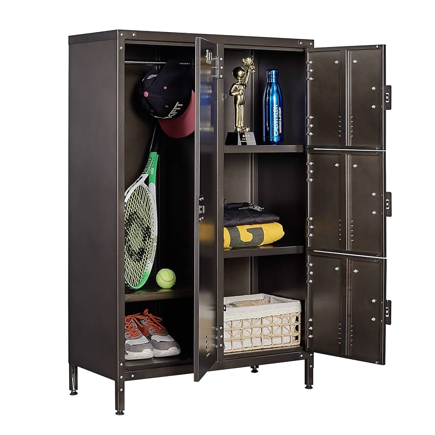 USA Vntage Locker Cabinet キャビネット ロッカー Amazon.com: SISESOL Metal Locker Storage Cabinet, Vintage