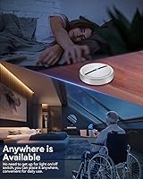 Vista 7 de ELECTOP - Interruptores inalámbricos para luces, interruptor magnético de luz de control remoto multivía, sin cable, interruptor de panel