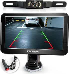 2K Backup Camera Kit, 7 Inch Monitor, Wired Zero-Lag, Night Vision