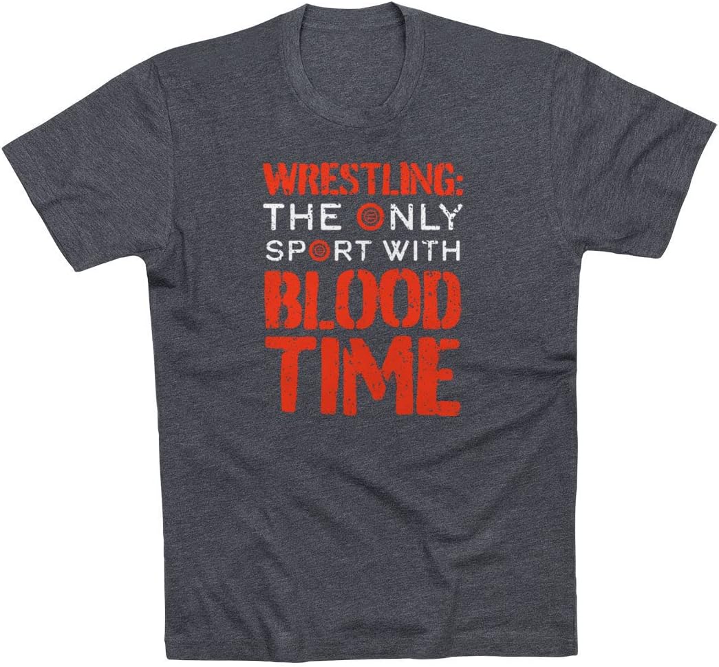 ChalkTalkSPORTS Wrestling Blood Time Tee | Short Sleeve Wrestling T-Shirt | Youth and Adult Sizes