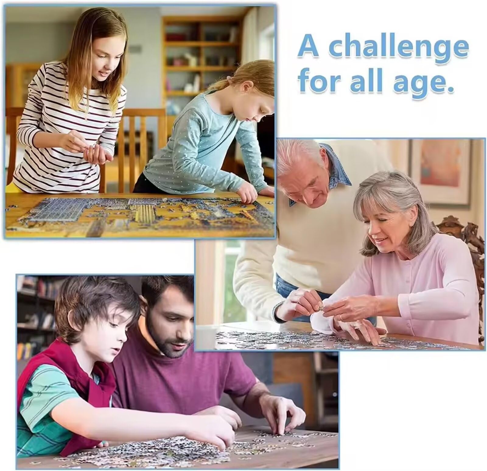 Puzzle 1500 pièces,Statue de Bouddha Puzzl pour Adultes, Puzzles pour Adultes Jeu éducatif Défi Jouet, Jeu d'adresse pour Toute la Famille, Puzzle pour Adulte Enfants