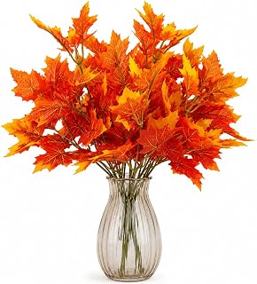 4 Bündel Künstliche Herbstblumen Ahornblätter