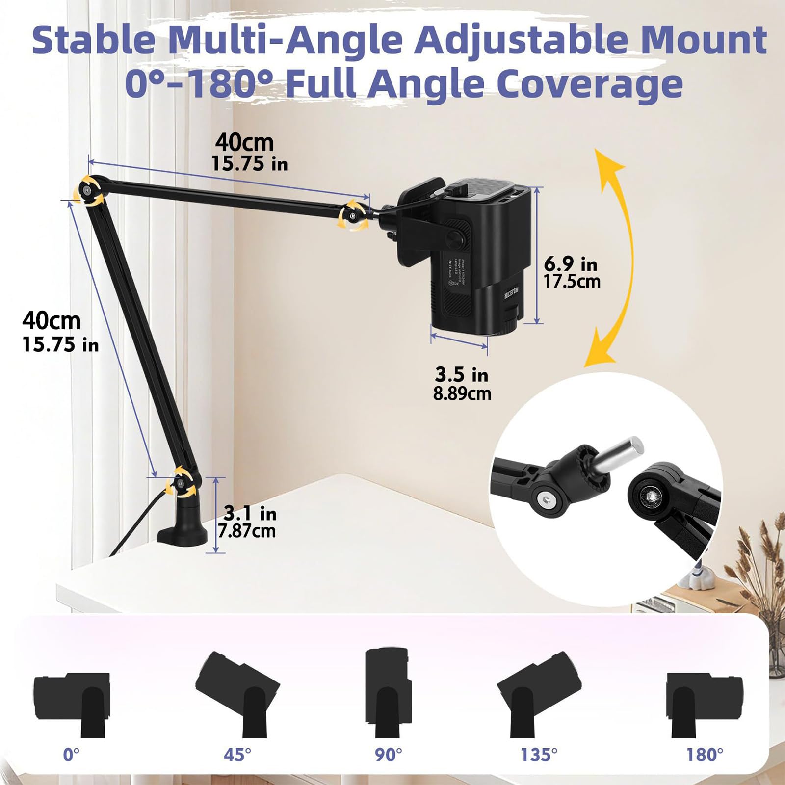 Projecteur de traçage Artistique Professionnel, Zone d ' Affichage de 80cm avec Ergonomique pour Un Travail détaillé, équipement de traçage Artisanal
