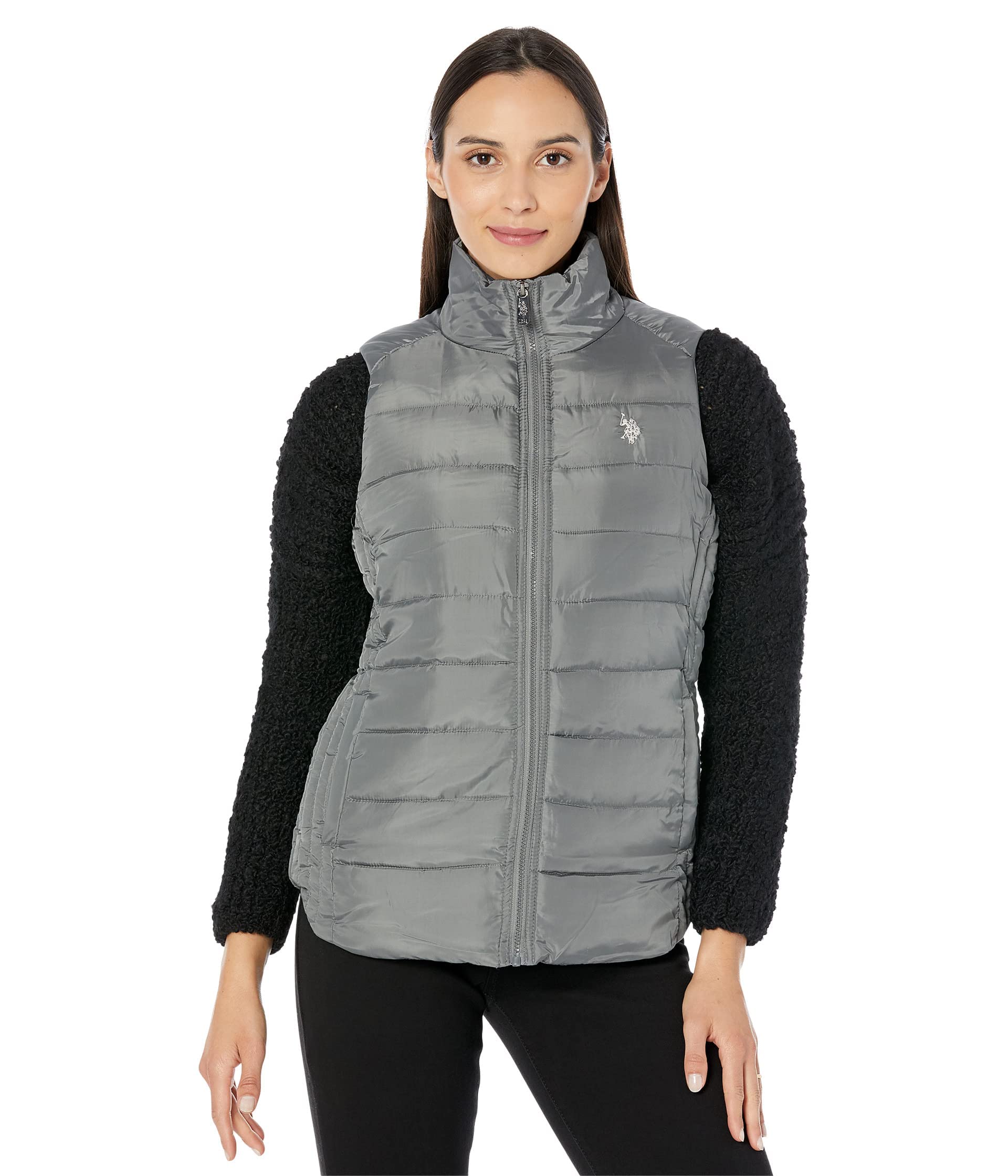 U.S. Polo Assn.Cozy Fur Lined Vest Trade Winds MD