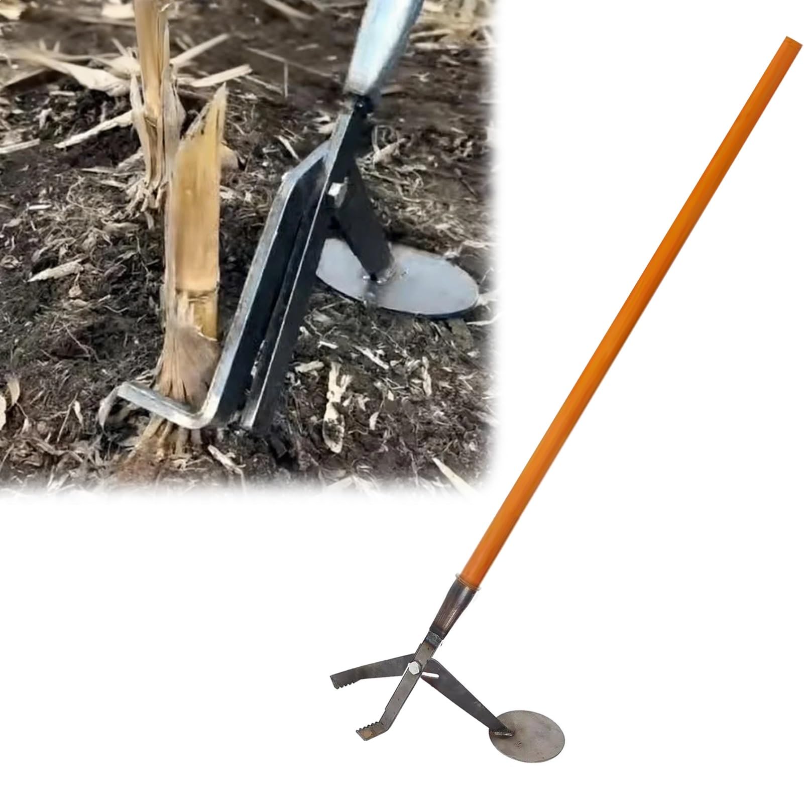 Sxykxydl Stand Up Weeder Tool, Long Handle Root Extractor For Garden Weeding, Uprooting Puller For Corn Stalks And Weeds