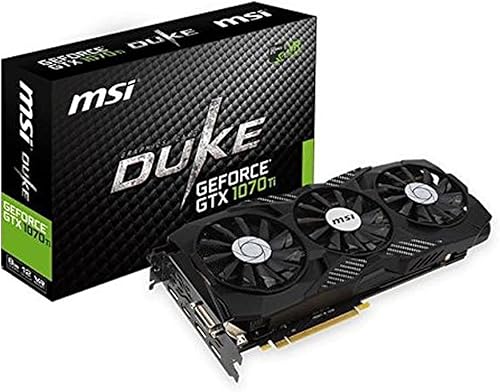 Vista 8 de MSI Gaming GeForce GTX 1070 Ti 8GB GDRR5 256-bit HDCP Soporte DirectX 12 SLI Twin Frozr Tubos de calor Dual TORX 2.0 Fan VR Ready tarjeta gráfica