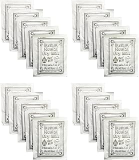 Non-Fat Dry Milk Instant Mix Packets – 15g Each, 20 Pack – Vitamin A & D Fortified, Shelf-Stable Powdered Milk